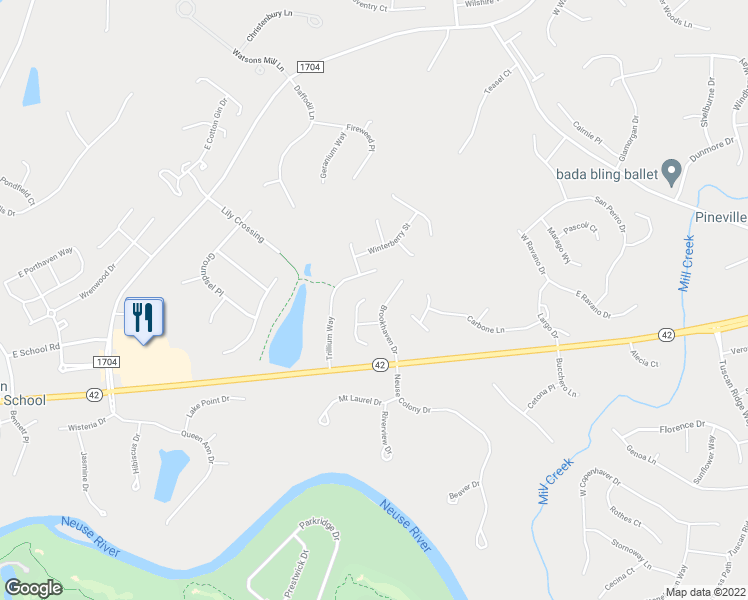map of restaurants, bars, coffee shops, grocery stores, and more near 78 Valleyfield Drive in Clayton
