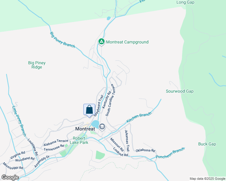 map of restaurants, bars, coffee shops, grocery stores, and more near 440 South Carolina Terrace in Black Mountain