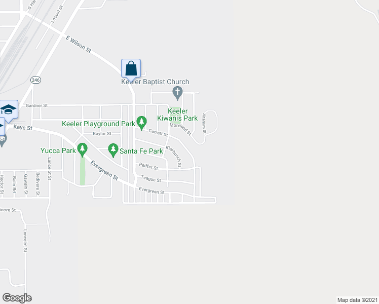 map of restaurants, bars, coffee shops, grocery stores, and more near 224 Garrett Street in Borger