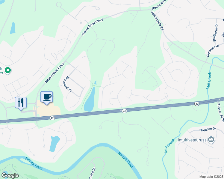 map of restaurants, bars, coffee shops, grocery stores, and more near 75 Valleyfield Drive in Clayton