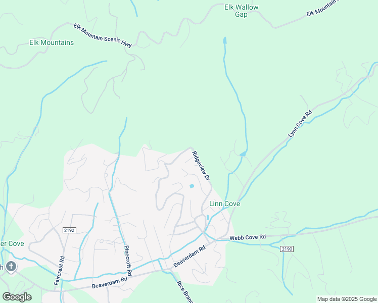 map of restaurants, bars, coffee shops, grocery stores, and more near 36 Ridgeview Drive in Asheville