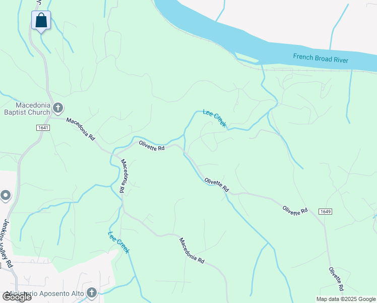 map of restaurants, bars, coffee shops, grocery stores, and more near 12 White Rose Lane in Asheville