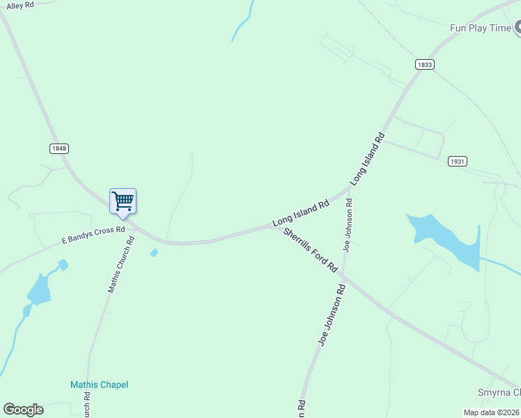 map of restaurants, bars, coffee shops, grocery stores, and more near 6260 Sherrills Ford Road in Catawba