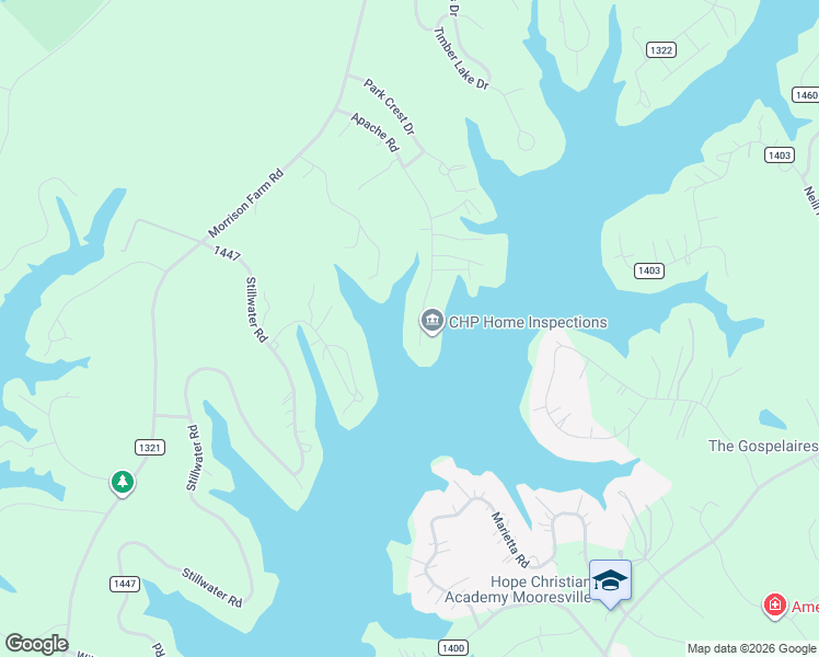 map of restaurants, bars, coffee shops, grocery stores, and more near 246 Apache Road in Troutman