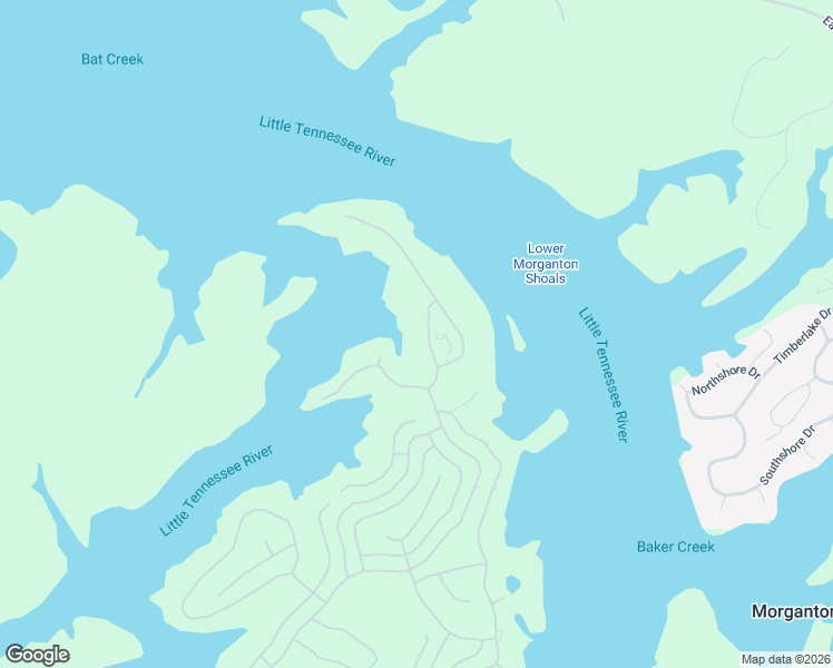 map of restaurants, bars, coffee shops, grocery stores, and more near 155 Amblecrest Drive in Vonore