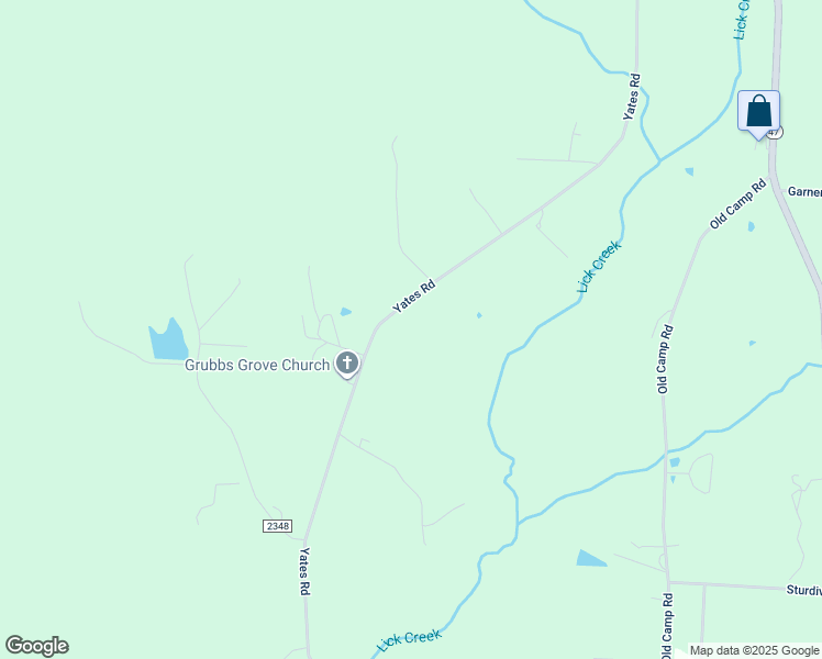 map of restaurants, bars, coffee shops, grocery stores, and more near 1385 Yates Road in Denton
