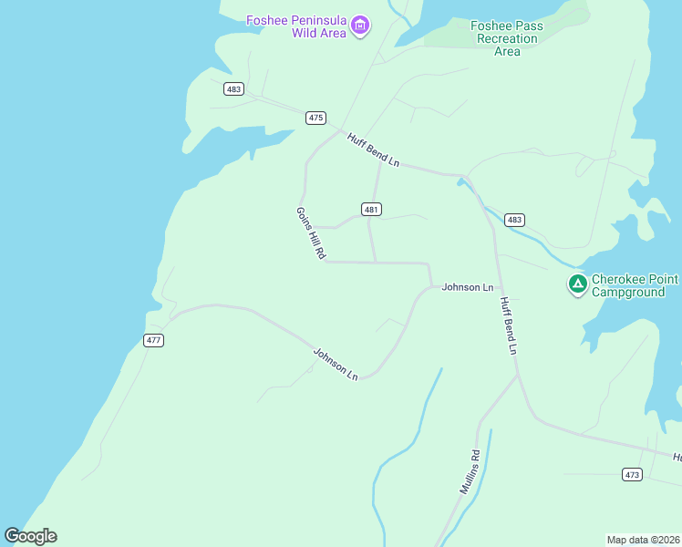 map of restaurants, bars, coffee shops, grocery stores, and more near 335 Goins Hill Road in Ten Mile