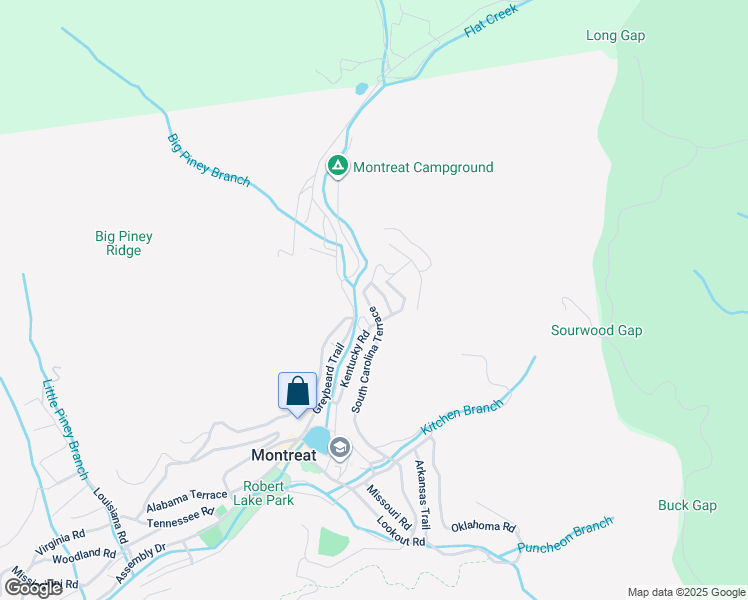 map of restaurants, bars, coffee shops, grocery stores, and more near 507 Wyck Road in Black Mountain