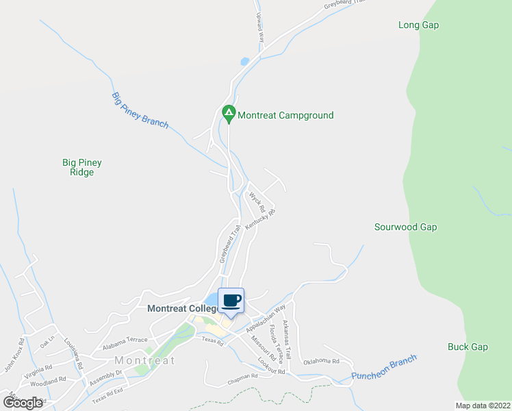 map of restaurants, bars, coffee shops, grocery stores, and more near 507 Wyck Road in Black Mountain