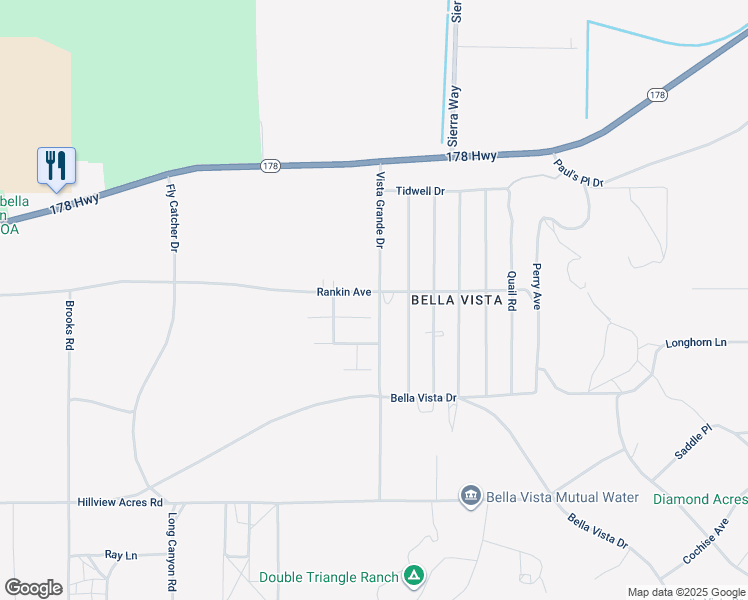 map of restaurants, bars, coffee shops, grocery stores, and more near 10924 Rankin Avenue in Weldon