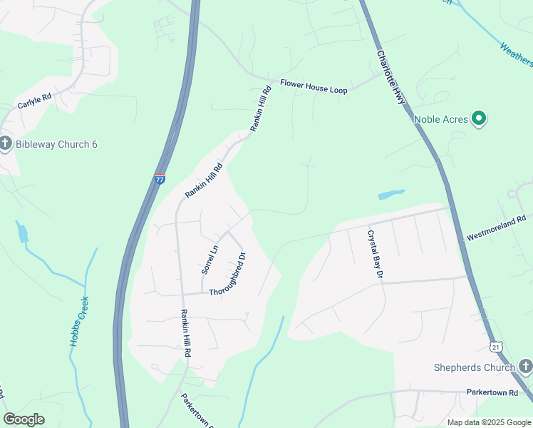 map of restaurants, bars, coffee shops, grocery stores, and more near 198 Sorrel Lane in Troutman