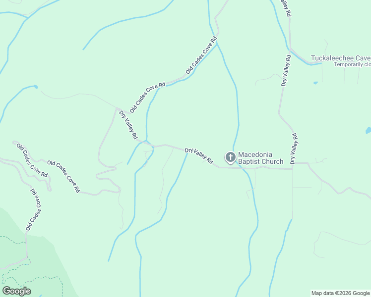 map of restaurants, bars, coffee shops, grocery stores, and more near 1072 Dry Valley Road in Townsend