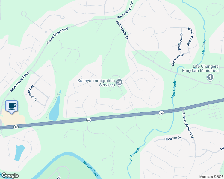 map of restaurants, bars, coffee shops, grocery stores, and more near 71 Capanne Court in Clayton