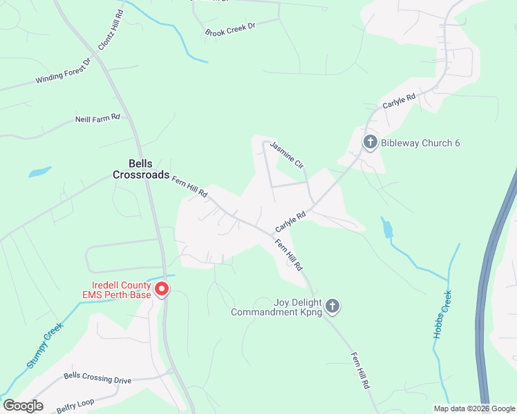 map of restaurants, bars, coffee shops, grocery stores, and more near 402 Fern Hill Road in Troutman