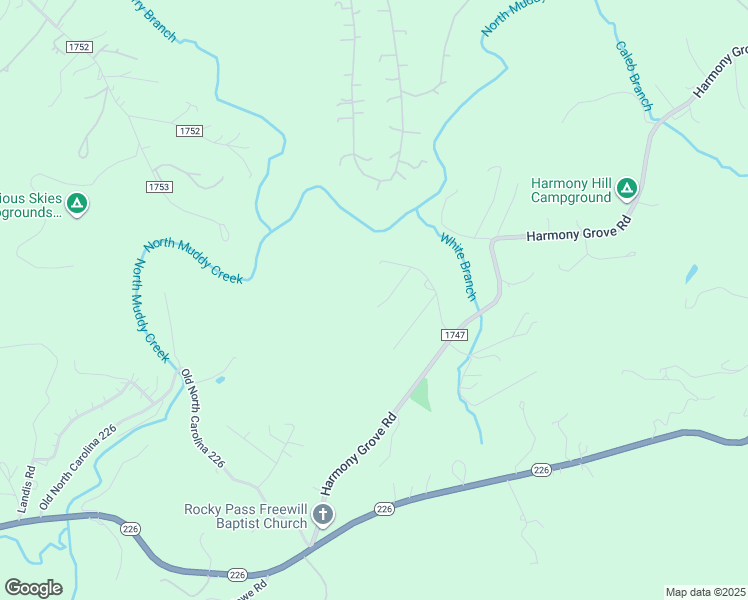 map of restaurants, bars, coffee shops, grocery stores, and more near 100 White Oak Flats in Nebo
