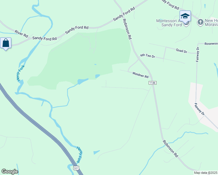 map of restaurants, bars, coffee shops, grocery stores, and more near 3297 Stonesthrow Drive in Newton