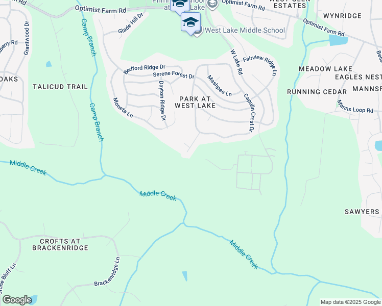 map of restaurants, bars, coffee shops, grocery stores, and more near 6121 Gretna Lane in Apex