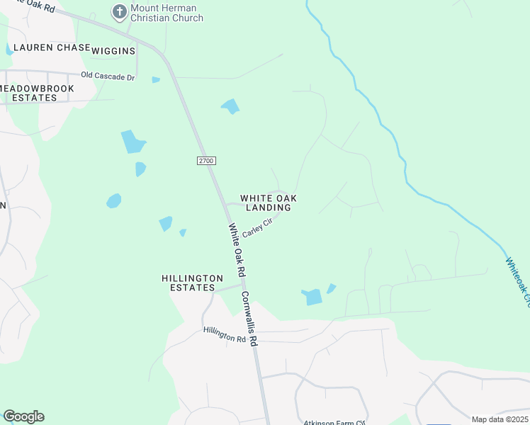 map of restaurants, bars, coffee shops, grocery stores, and more near 9412 Carley Circle in Garner