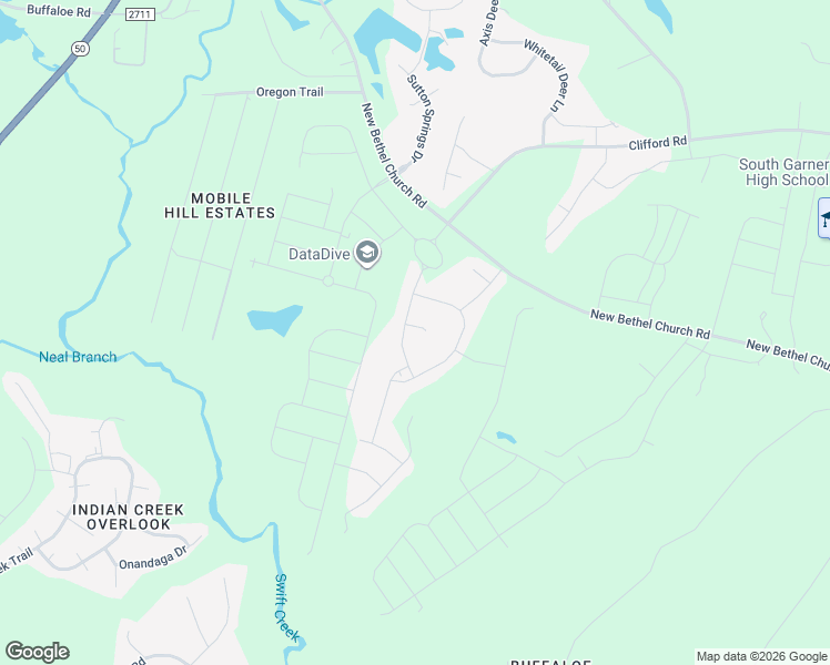 map of restaurants, bars, coffee shops, grocery stores, and more near 106 Lemoyne Court in Garner