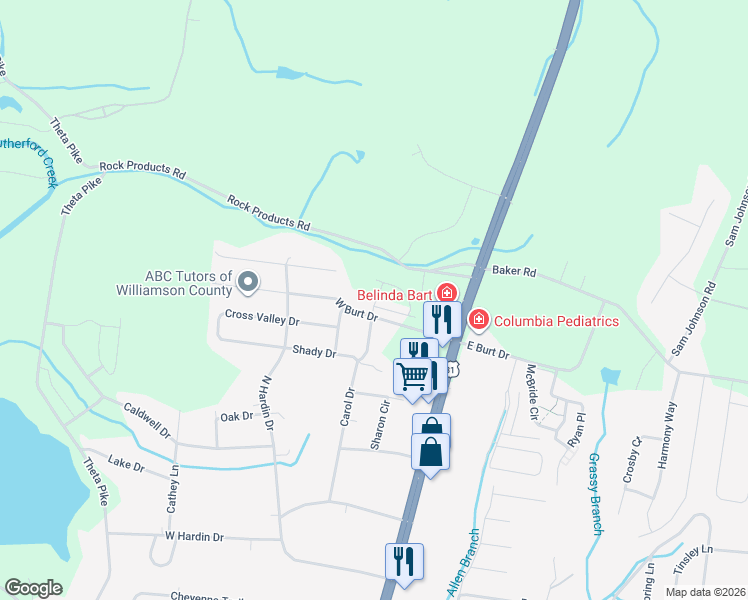 map of restaurants, bars, coffee shops, grocery stores, and more near 401 Carol Drive in Columbia