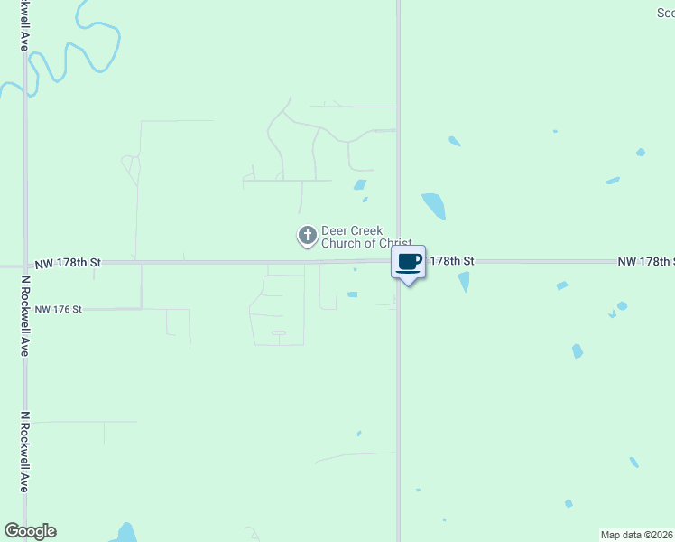 map of restaurants, bars, coffee shops, grocery stores, and more near 6024 Northwest 178th Street in Edmond