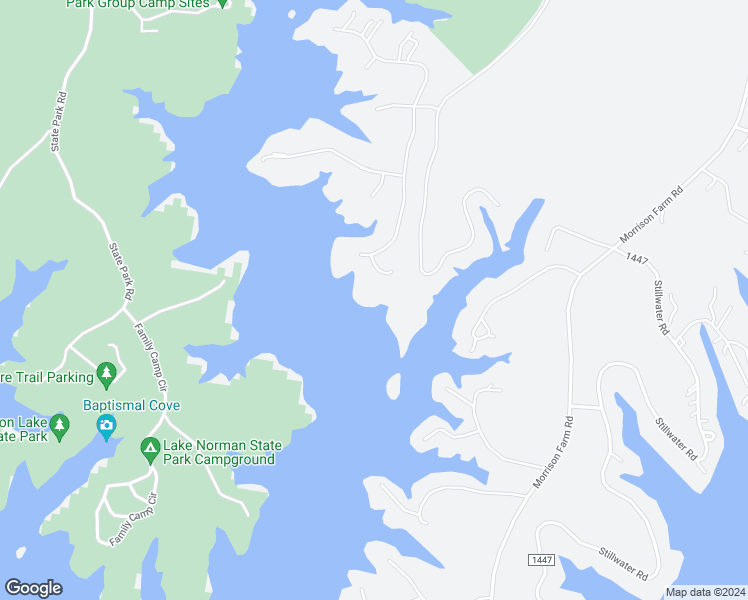 map of restaurants, bars, coffee shops, grocery stores, and more near 118 Parkview Lane in Troutman