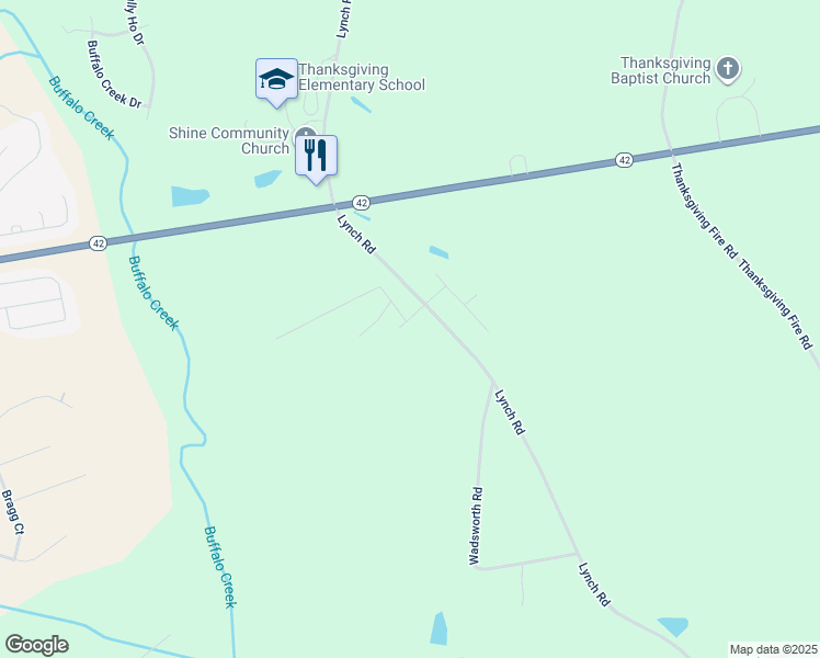 map of restaurants, bars, coffee shops, grocery stores, and more near 955 Lynch Road in Selma