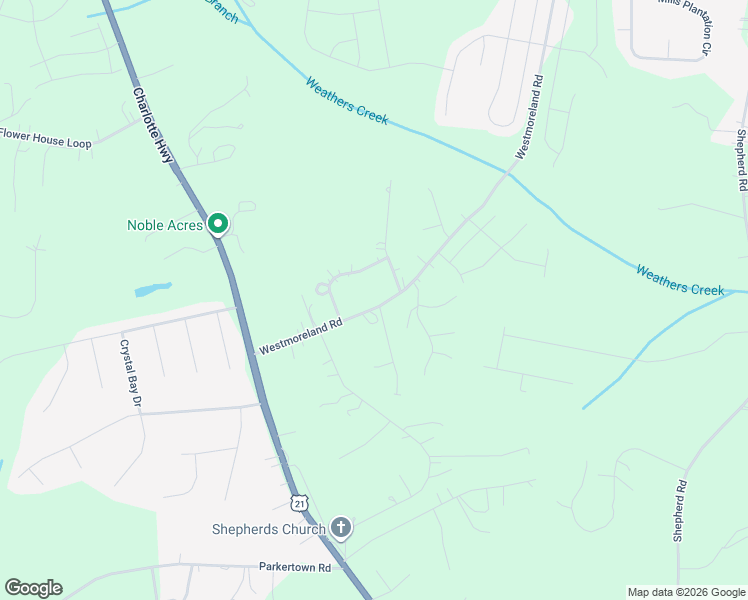 map of restaurants, bars, coffee shops, grocery stores, and more near 181 Westmoreland Road in Mooresville