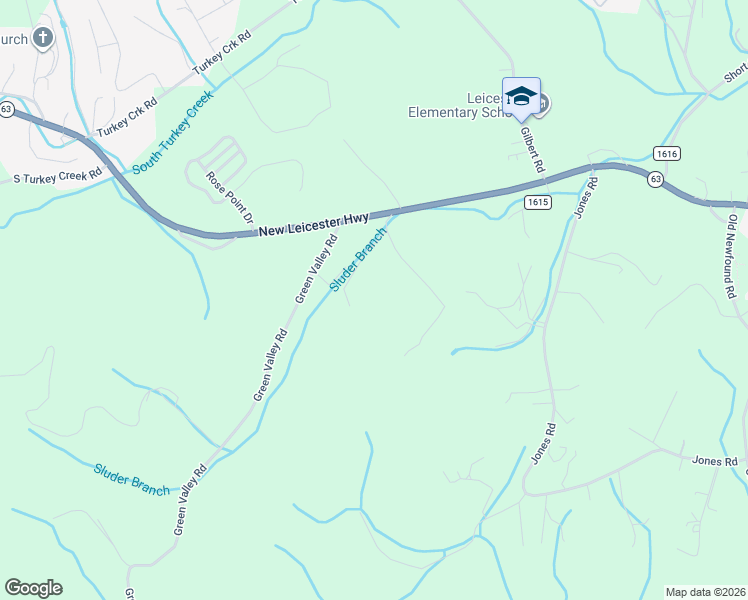 map of restaurants, bars, coffee shops, grocery stores, and more near 222 West Wonder Road in Leicester