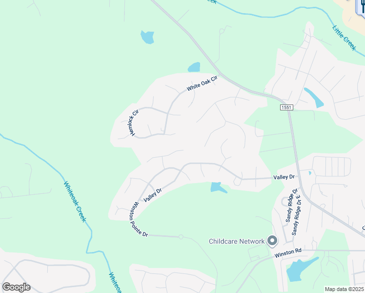 map of restaurants, bars, coffee shops, grocery stores, and more near 107 East Trafalgar Court in Clayton