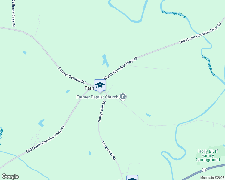map of restaurants, bars, coffee shops, grocery stores, and more near 4626 Dunbar Bridge Road in Asheboro