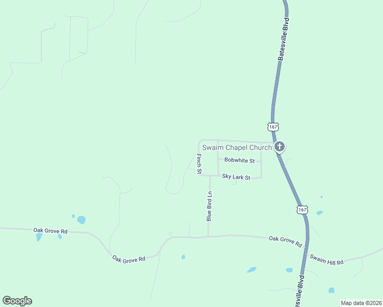 map of restaurants, bars, coffee shops, grocery stores, and more near 10 Silver Springs Road in Batesville