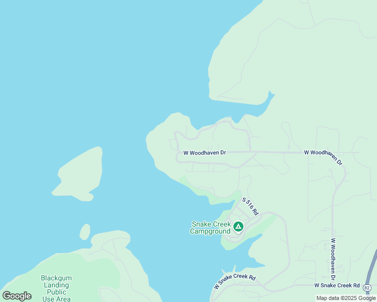map of restaurants, bars, coffee shops, grocery stores, and more near 18324 West Woodhaven Drive in Cookson
