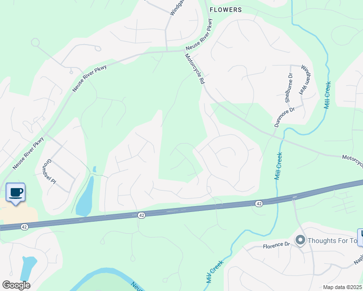 map of restaurants, bars, coffee shops, grocery stores, and more near 51 Fig Berry Street in Clayton