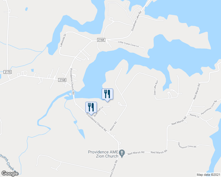 map of restaurants, bars, coffee shops, grocery stores, and more near 530 Waters Road in Salisbury