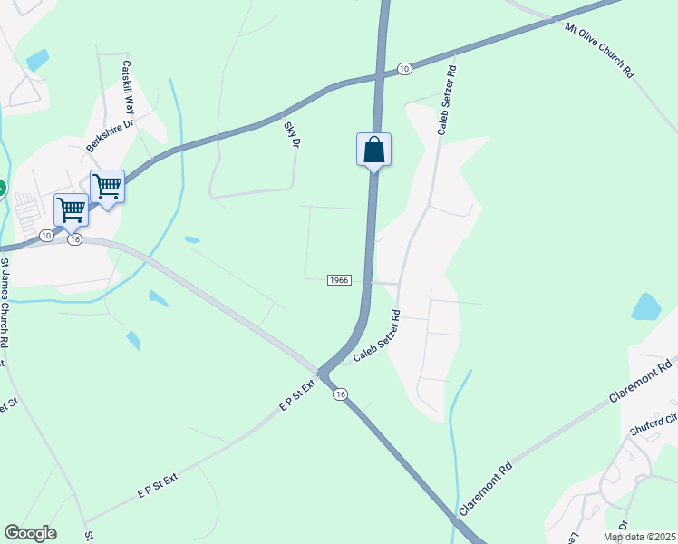 map of restaurants, bars, coffee shops, grocery stores, and more near 1758 Eastway Drive in Newton