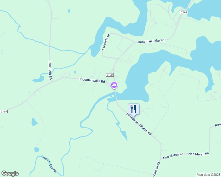 map of restaurants, bars, coffee shops, grocery stores, and more near 5685 Goodman Lake Road in Salisbury
