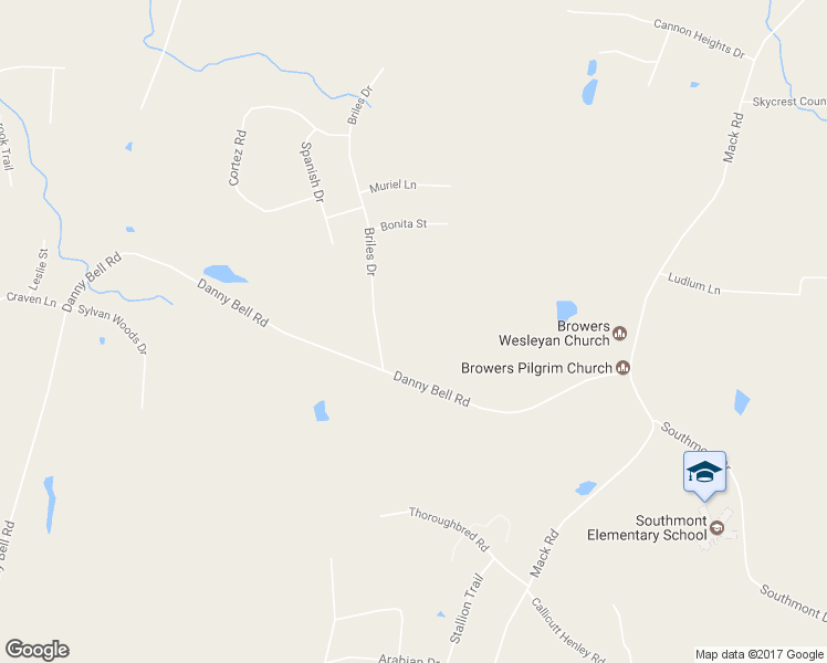 map of restaurants, bars, coffee shops, grocery stores, and more near 1674 Danny Bell Road in Asheboro