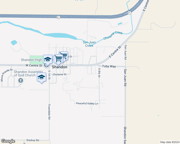 map of restaurants, bars, coffee shops, grocery stores, and more near 175 South 7th Street in Shandon