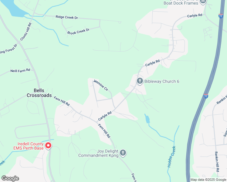 map of restaurants, bars, coffee shops, grocery stores, and more near Jasmine Circle in Troutman