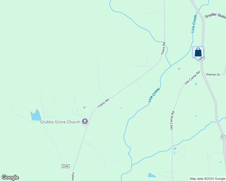 map of restaurants, bars, coffee shops, grocery stores, and more near 1212 Yates Road in Denton