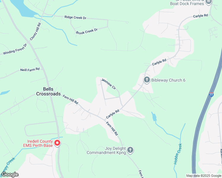 map of restaurants, bars, coffee shops, grocery stores, and more near Jasmine Circle in Troutman