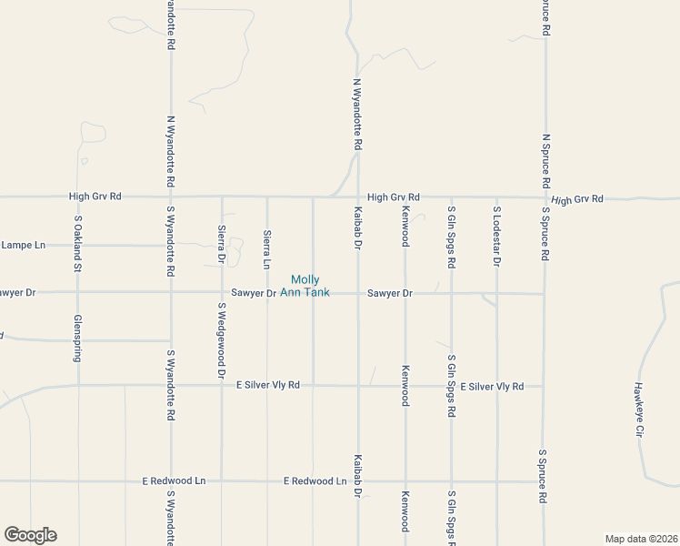 map of restaurants, bars, coffee shops, grocery stores, and more near 165 South Hemlock Street in Williams