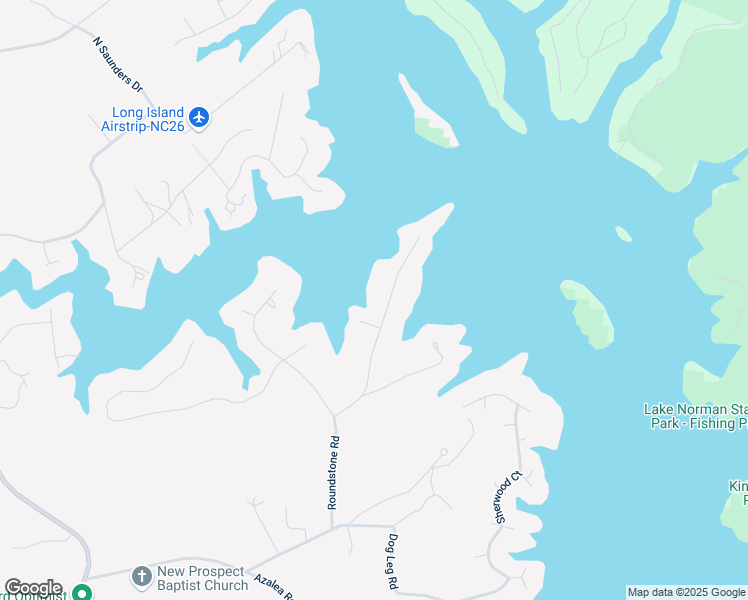 map of restaurants, bars, coffee shops, grocery stores, and more near 1395 Roundstone Road in Lake Norman of Catawba