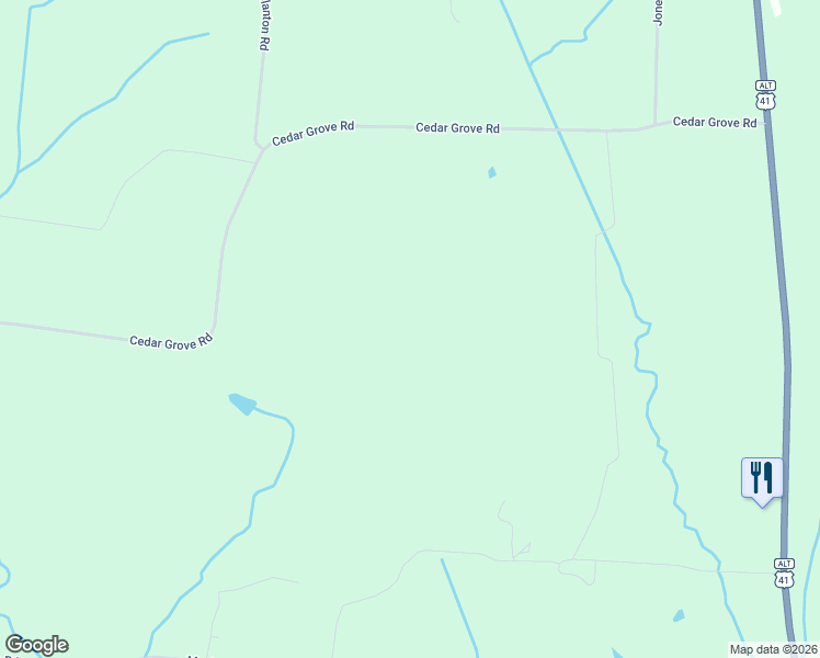 map of restaurants, bars, coffee shops, grocery stores, and more near Cedar Grove Road in Eagleville