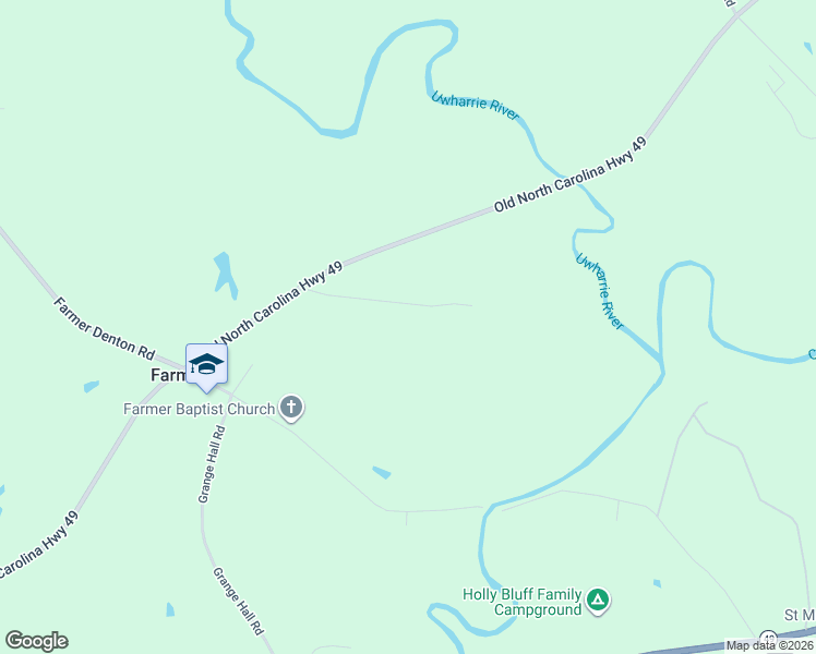 map of restaurants, bars, coffee shops, grocery stores, and more near 4379 Harris Family Lane in Asheboro