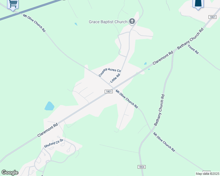 map of restaurants, bars, coffee shops, grocery stores, and more near 2430 Claremont Road in Newton