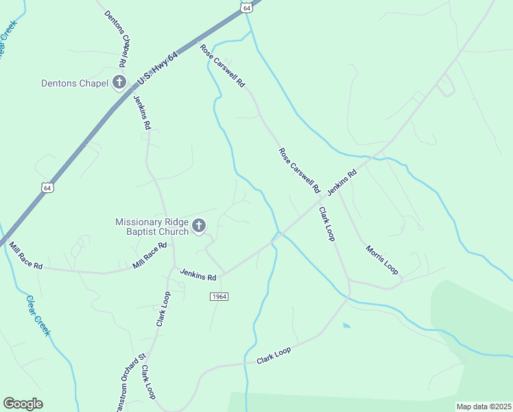 map of restaurants, bars, coffee shops, grocery stores, and more near 5497 John Watts Street in Morganton