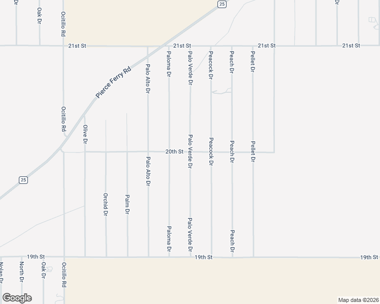 map of restaurants, bars, coffee shops, grocery stores, and more near Palo Verde Dr in Dolan Springs