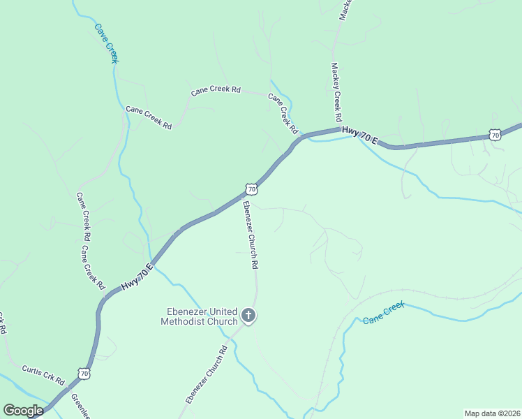 map of restaurants, bars, coffee shops, grocery stores, and more near 66 Ebenezer Road in Old Fort